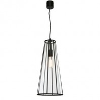 Cougar-Zara 1lt Pendant - Black & Chrome